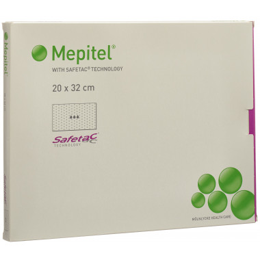 Medicazione per ferite Mepitel 20x32cm in silicone 5 pezzi