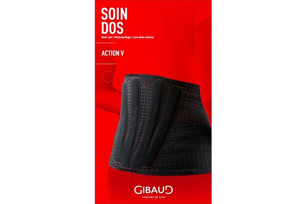 GIBAUD Action V Lendenstützgurt Gr3 100-110cm schwarz