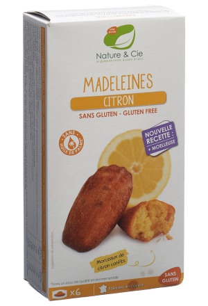 NATURE&CIE Madeleines al limone senza glutine 6 x 25g