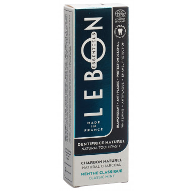 LEBON ESSENTIELS dentifricio classico menta + carbone bio Tb 80ml