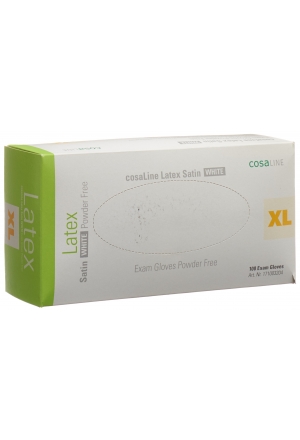 cosaLine UHS XL Latex Sat polvere bianca 100 pezzi