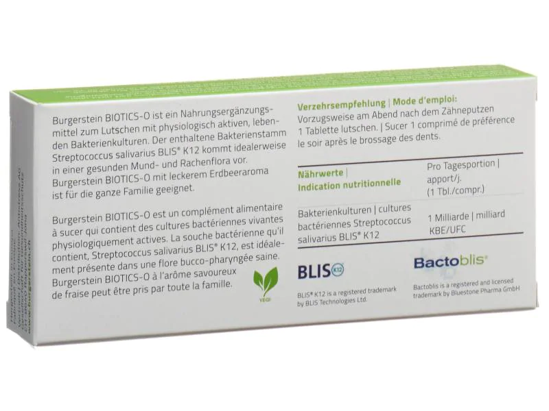 BURGERSTEIN Biotics-O Compresse 30 pezzi