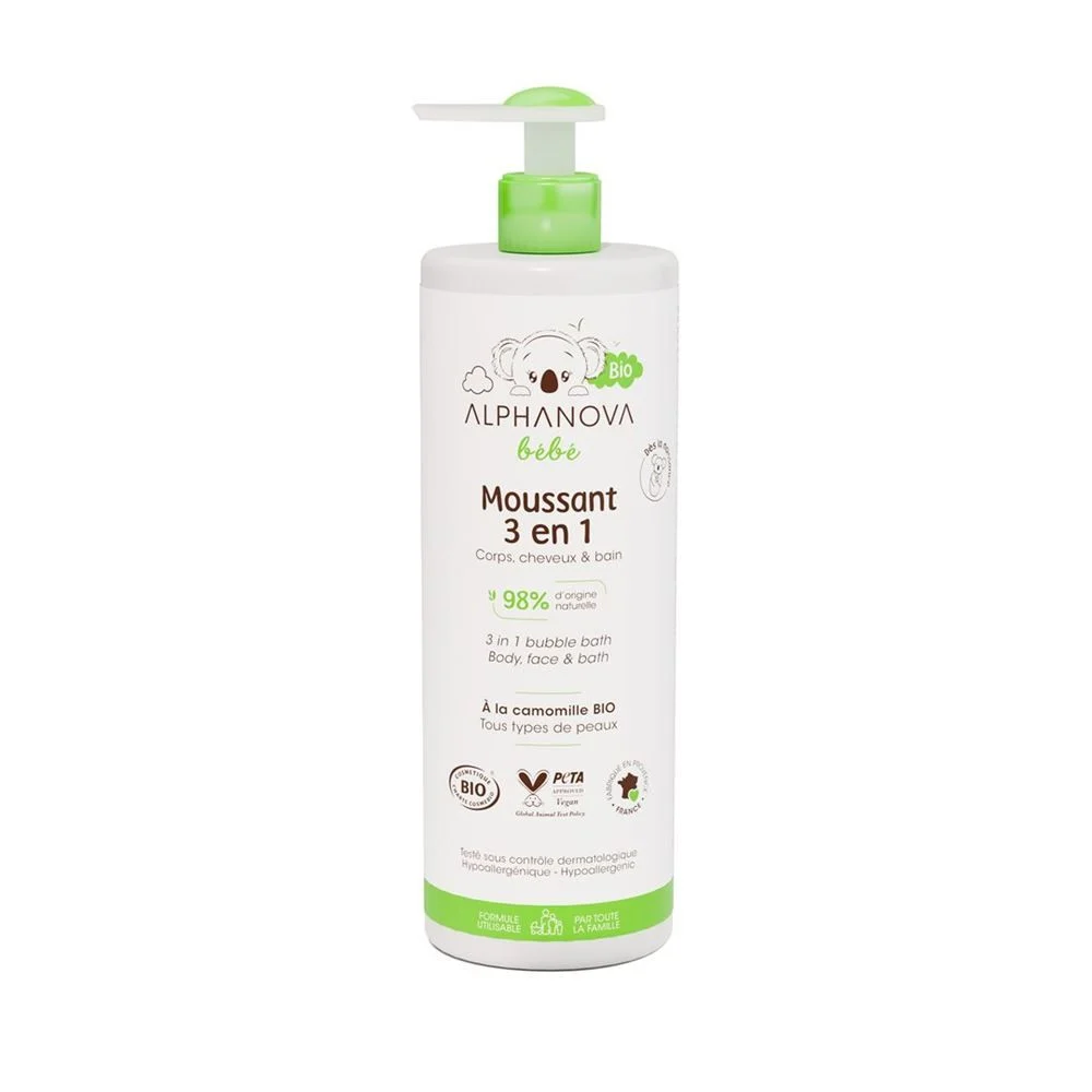 ALPHANOVA® BB Bagno schiuma 3en1 Bio 400ml