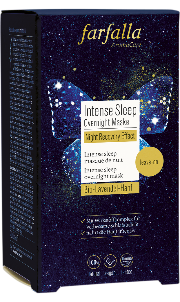FARFALLA Vassoio della maschera per il sonno intenso 20x3,5ml