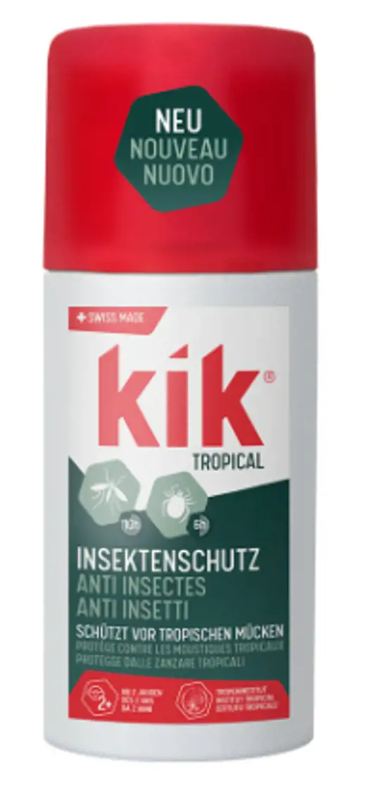 KIK TROPICAL Repellente per insetti, flacone da 100 ml