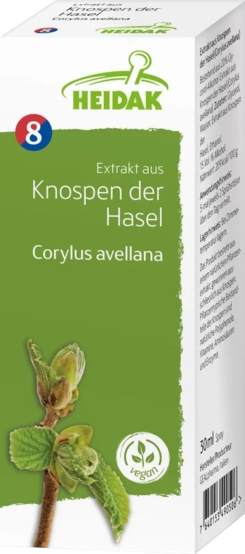 HEIDAK bud hazel Corylus avellana macerato di glicerina flacone 30ml