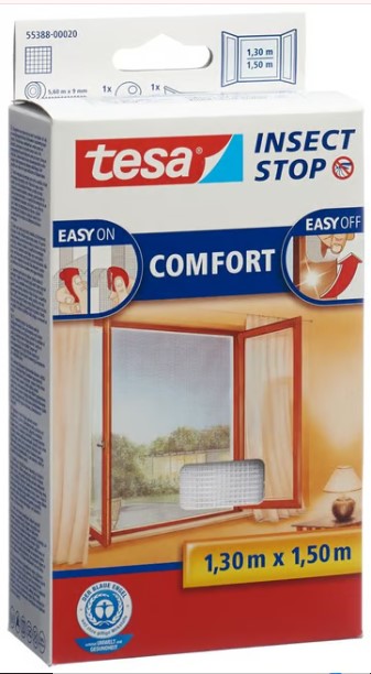 TESA COMFORT zanzariera finestra 1,3x1,5m bianco