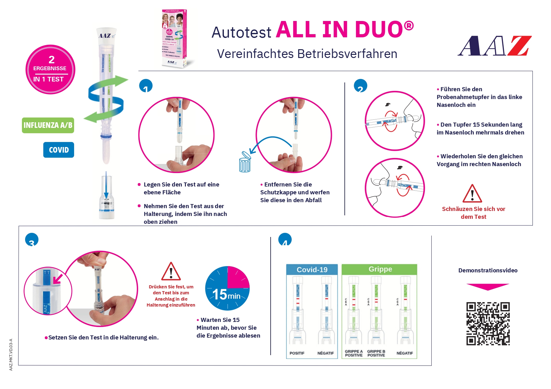 AAZ All In Duo Flu/Covid-19 - Autotest - Confezione singola
