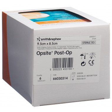 Opsite Post OP film dressing 9,5x8,5 cm sterile 6 x 5 pezzi