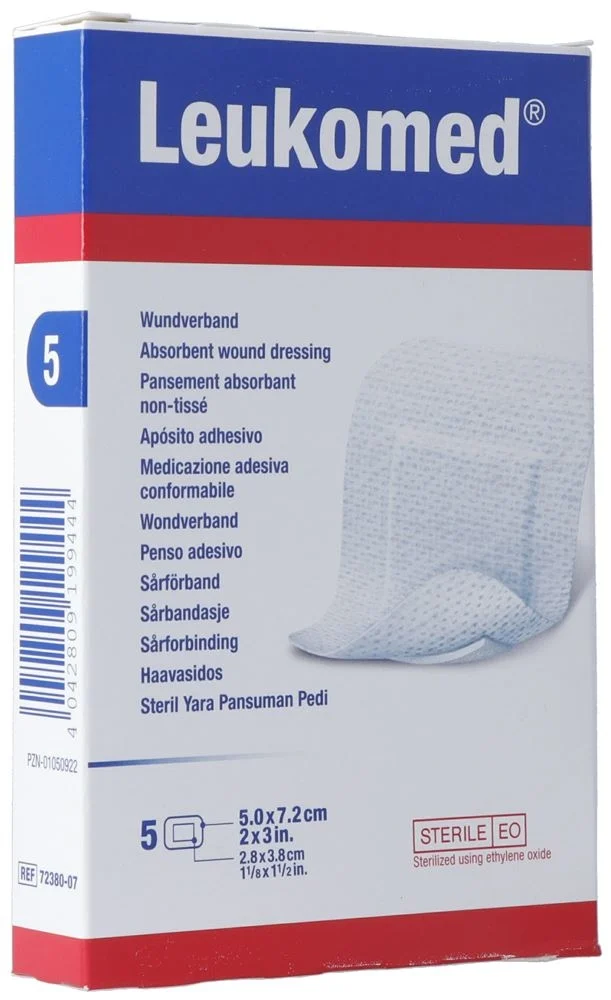Medicazione per ferite Leukomed 7,2x5cm 50 pezzi