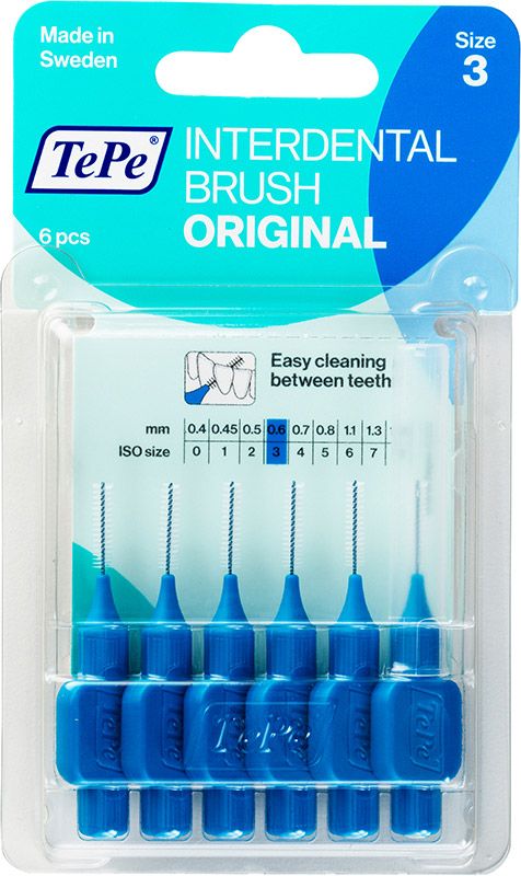 TePe Scovolino interdentale 0,6 mm blu 6 pezzi