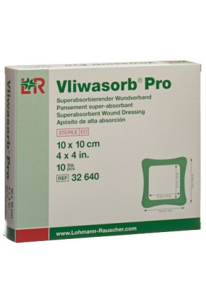 Vliwasorb Pro medicazione per ferite 10x10cm 10 pezzi