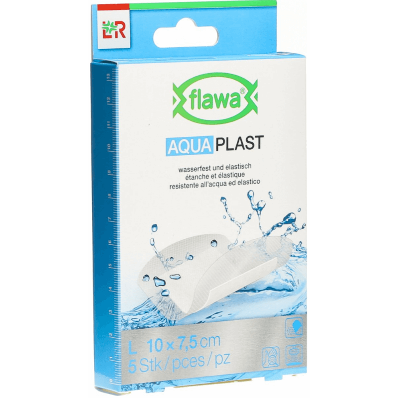 Flawa Aqua Plast strisce di gesso 7,5x10cm impermeabile 5 pezzi