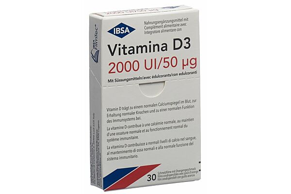 Vitamina D3 film di fusione 2000 U.I. 30 pezzi