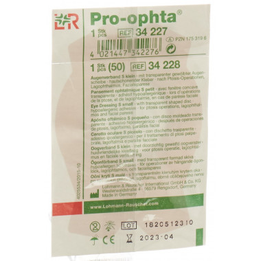 Pro Ophta S benda per occhi S trasparente