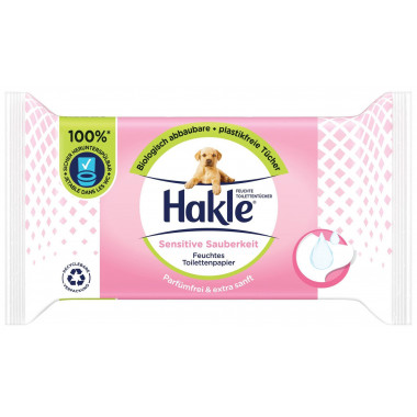 Ricarica Hakle Moist Sensitive Cleanliness 42 pezzi