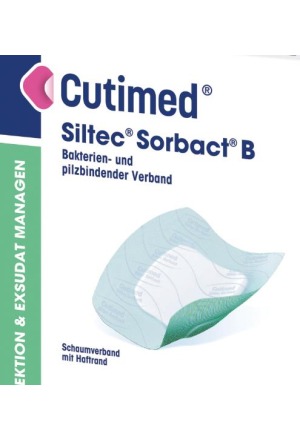 CUTIMED Siltec Sorbact B 12,5x12,5 cm 10 pezzi