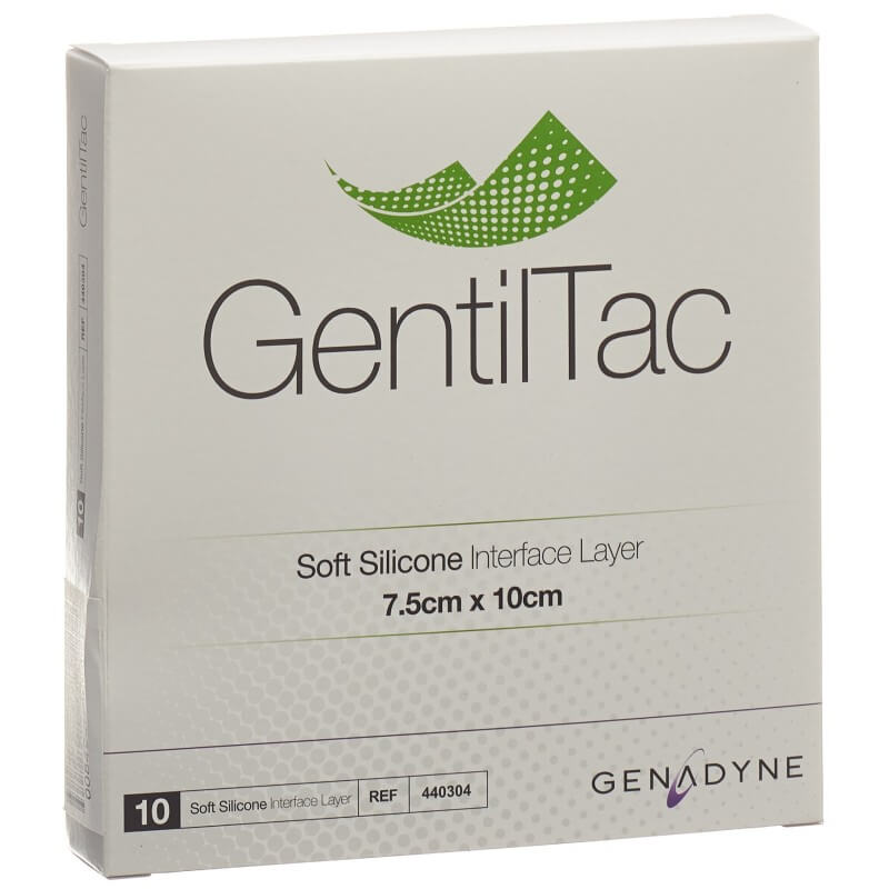 Strato di interfaccia in silicone morbido GentilTac 7,5x10cm sterile 10 pezzi