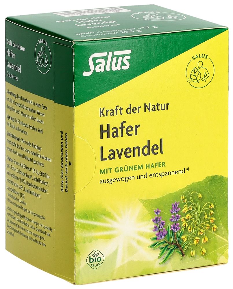 Salus® Tè Avena Lavanda Biologico 15 pezzi