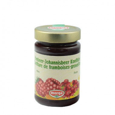 MORGA Marmellata di lamponi e ribes rosso 350g