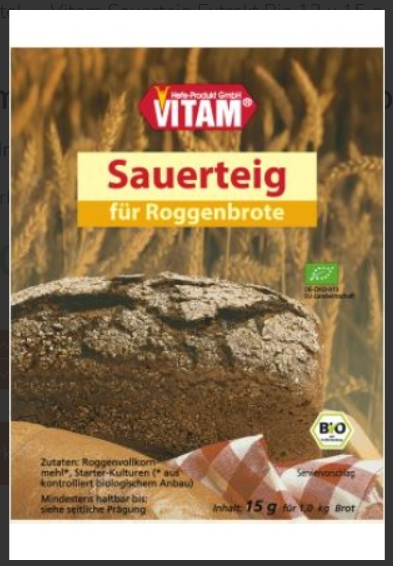 VITAM Estratto di lievito madre biologico 12 x 15 g