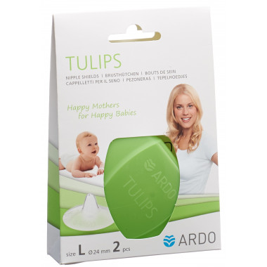 Ardo TULIPS paracapezzoli L in silicone con scatola di conservazione 2 pezzi