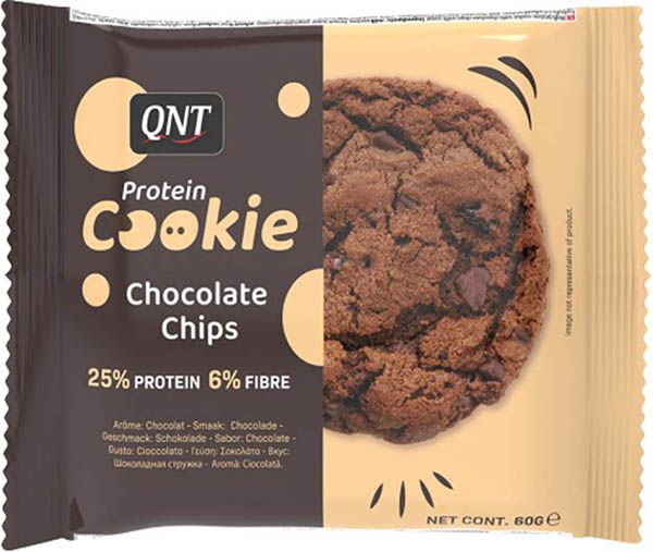 Biscotti proteici QNT con gocce di cioccolato 60g