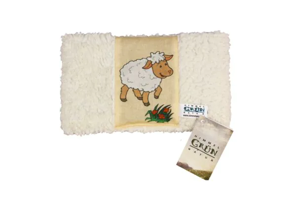 Cuscino di semi d'uva Himmelgrün 18x14cm pecora
