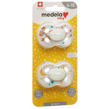 Medela Baby Nuggi Night&Night 6-18 Animali 2 pezzi