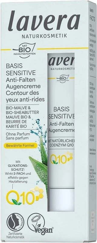 LAVERA Crema contorno occhi antirughe Q10 Base Sensitive 15 ml