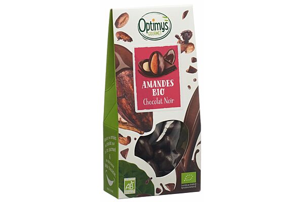 Optimy Genuss mandorle al cioccolato fondente bio 150g
