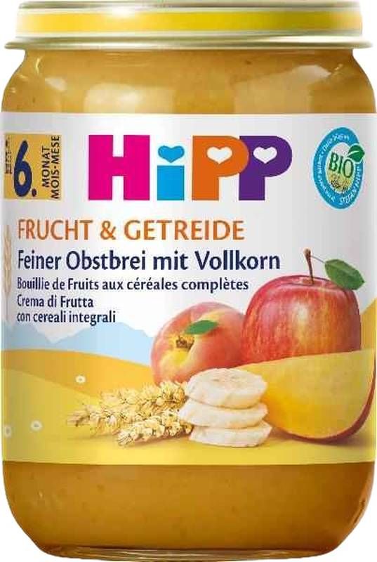 HIPP Organic Fine Wholemeal Fruit Porridge vasetto 190g