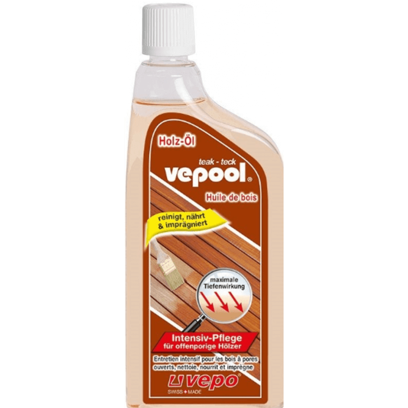 Vepool Olio per legno di teak liquido per la cura intensiva 300ml