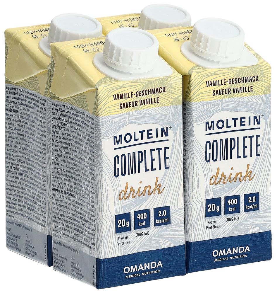 MOLTEIN Complete Drink Vanilla 4 Tetra 200ml