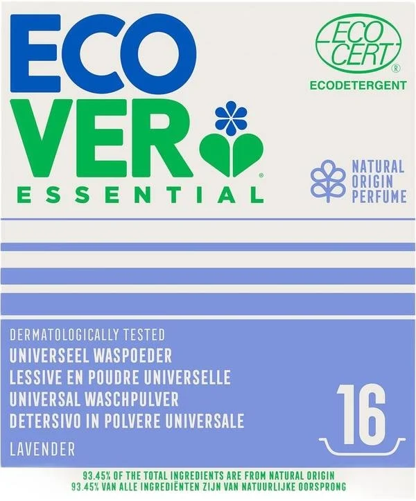 ECOVER Essential detersivo in polvere univ Lav 1,2kg