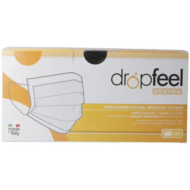 maschera monouso dropfeel tipo II Btl 50 pezzi