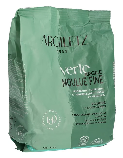 Argiletz argilla curativa verde in polvere fine Btl 1kg