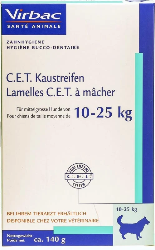 CET strisce da masticare per l'igiene dentale dei cani 10-25 kg 140 g