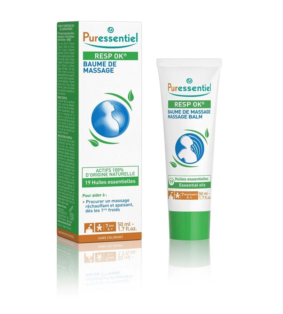 Balsamo da massaggio Puressentiel Resp'OK 19 olio essenziale 50 ml