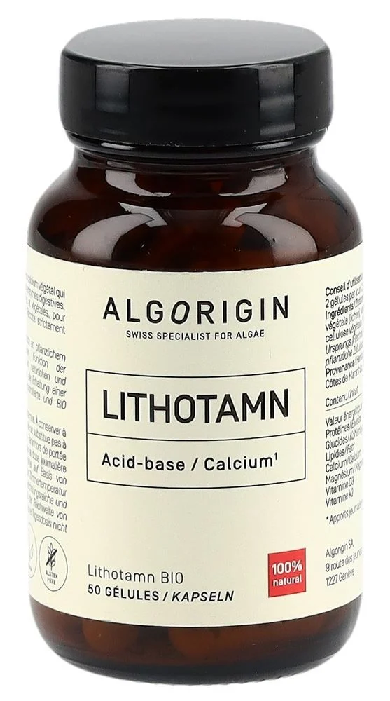 Algorigin Lithotamne capsule in vetro organico 50 pezzi