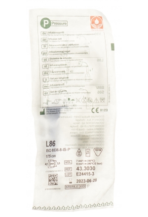 Set per infusione Codan Luer Lock 175 cm L 86-P senza lattice