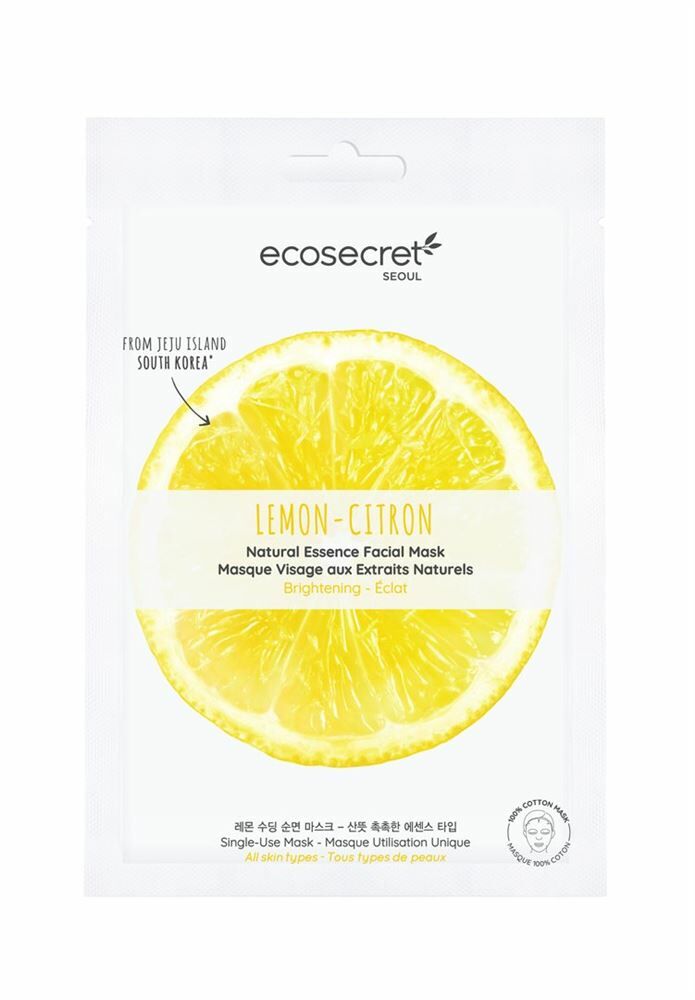 ECOSECRET maschera viso radiosa al limone 20ml