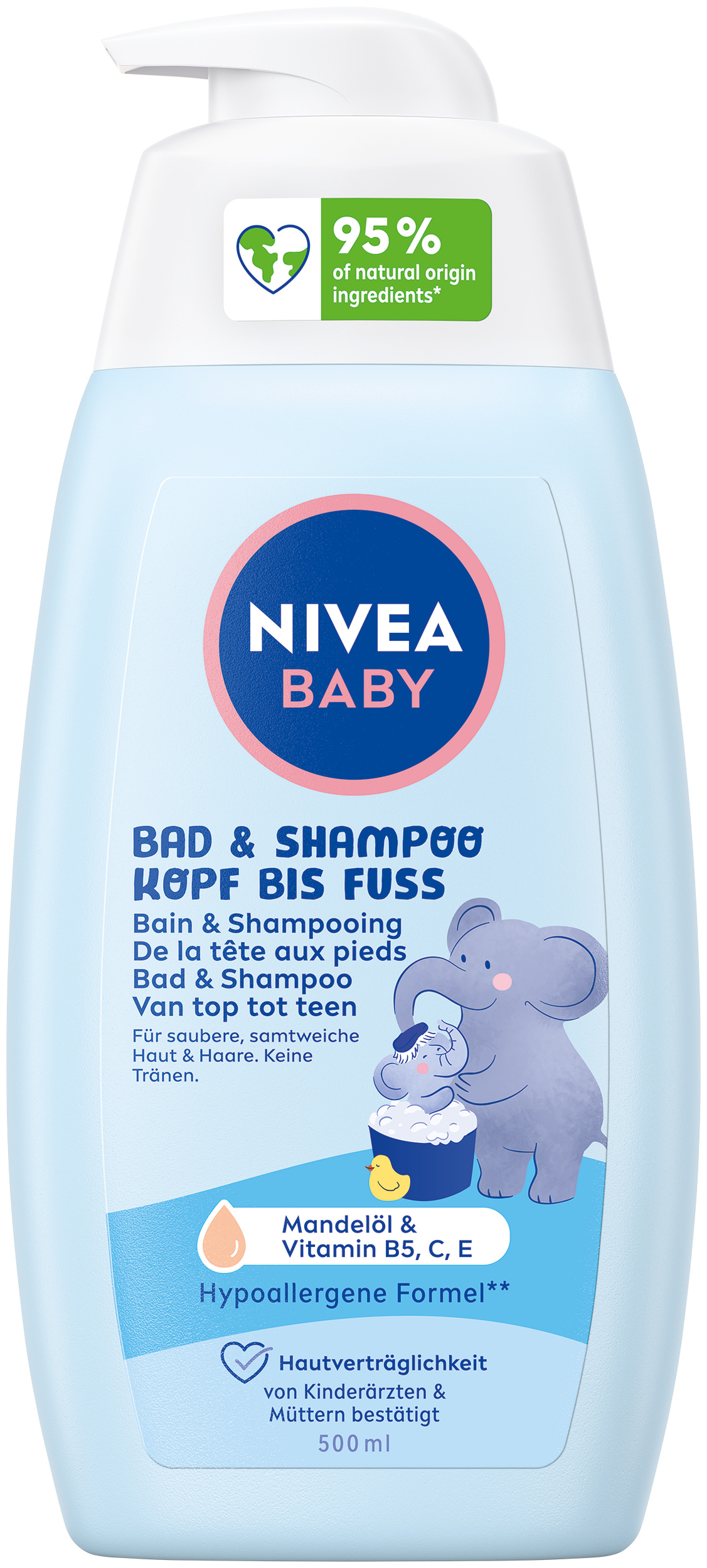 Nivea BABY Bagno&Shampoo dalla testa ai piedi Fl 500ml