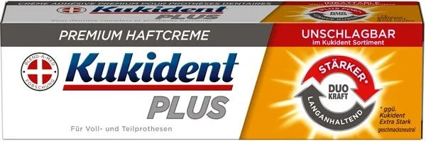 Kukident Plus Premium Haftcreme Bester Halt