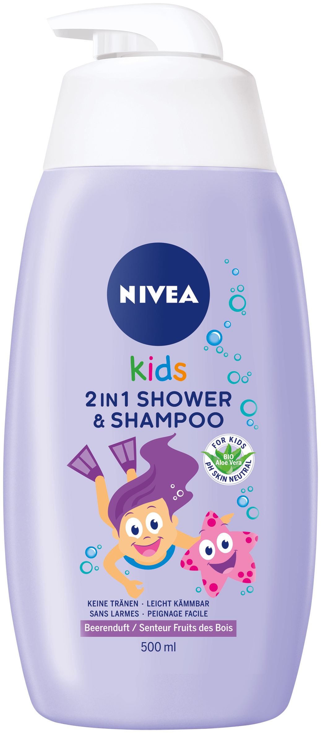 Nivea Kids 2in1 Shower&Shampoo Girl Berry 500ml