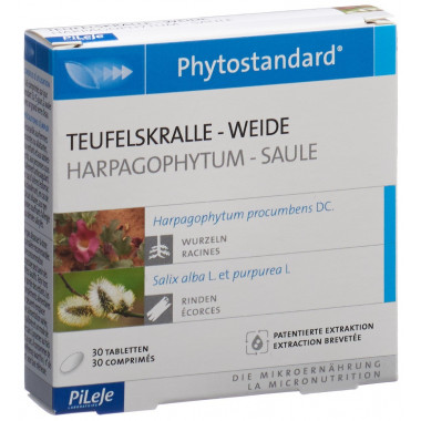 Phytostandard Artiglio del diavolo Compresse di salice 30 pezzi