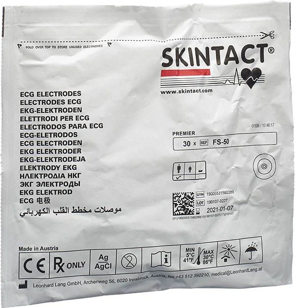 SKINTACT EKG Elekt PE espanso Erw rotondo FS-50 30 pezzi