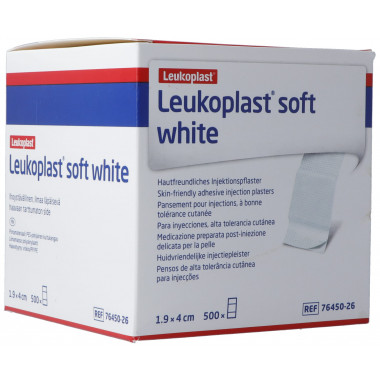 Leukoplast cerotti bianchi morbidi per iniezione 1,9x4cm 500 pezzi
