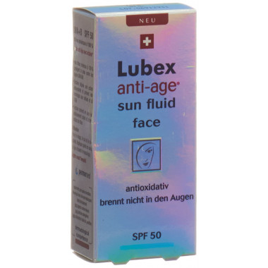 Lubex fluido solare anti-età viso SPF 50 Fl 30ml