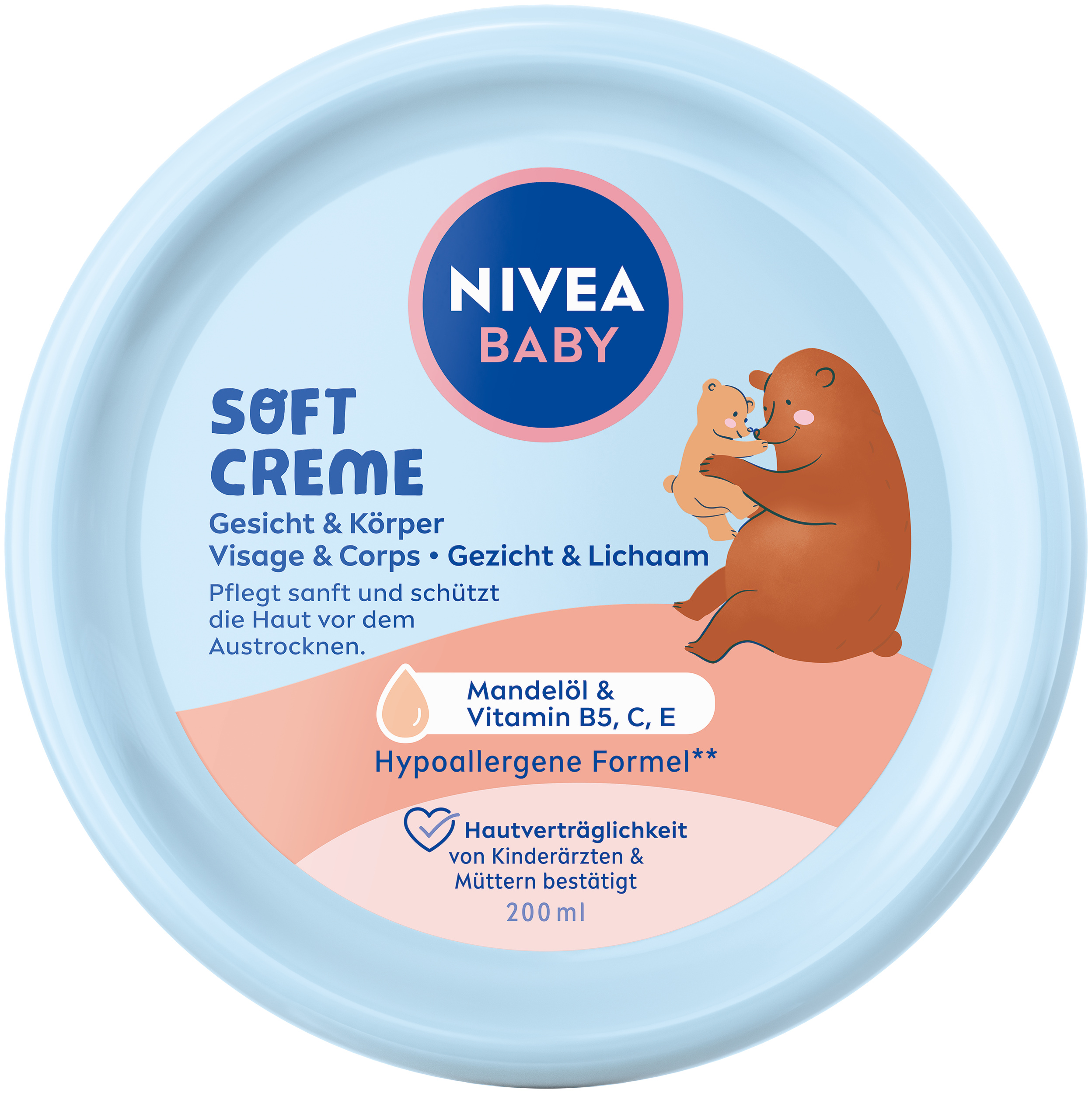 NIVEA BABY Crema Morbida Viso e Corpo Ds 200ml